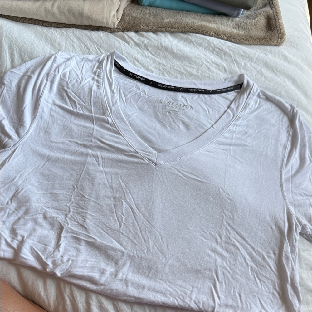 Thread & Supply Classic White V-Neck Tee